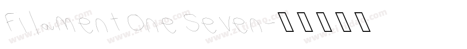 Filament One Seven字体转换